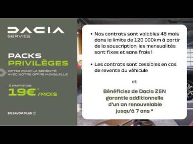 PACK PRIVILEGES DACIA